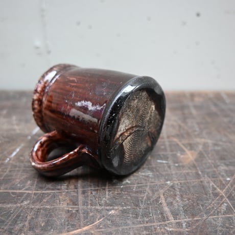 France Old Cul Noir Mini Pitcher / フランス 古い キュノワール ミニピッチャー（修復あり）