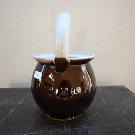 France Old Cul Noir Bowl/ フランス 古い キュノワール 持ち手付きボウル