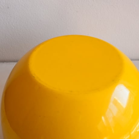 ARABIA FINEL Enamel BOWL by Kaj Franck / フィネル カイフランク  琺瑯ボウル（イエロー）φ:21cm
