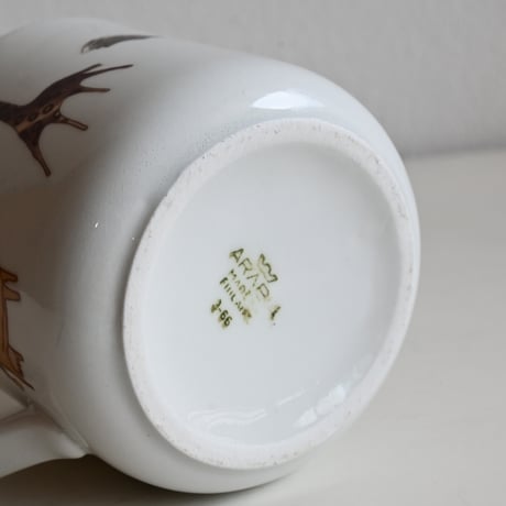 Finland Old Arabia Zoo Mugcup / フィンランド アラビア 動物のパレードのマグカップ