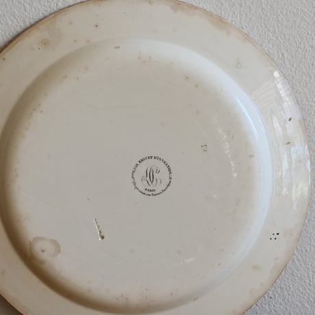 France Antique CREIL / フランス クレイユ リセ・ボナパルト高校の絵皿
