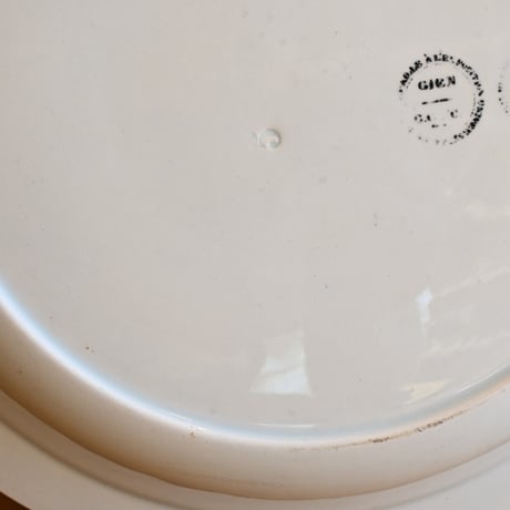 France Antique GIEN / フランス ジアン窯 深皿 φ:28cm
