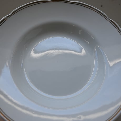 OLD ARABIA Soup plate / オールドアラビア  花リムの金彩スーププレート