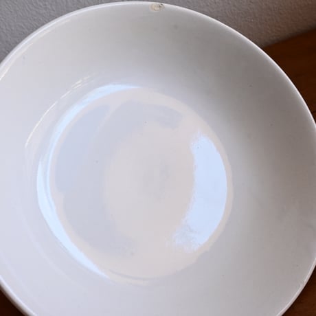France Antique Faience Fine Soup Plate  / フランス アンティーク 白錫釉のスーププレートB