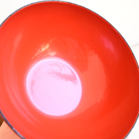 ARABIA FINEL Enamel BOWL   / アラビア・フィネル  琺瑯ボウル（レッド）φ:10cm