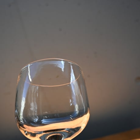 FRANCE Antique Wine Glass  / フランス アンティーク ビストロワイングラス B