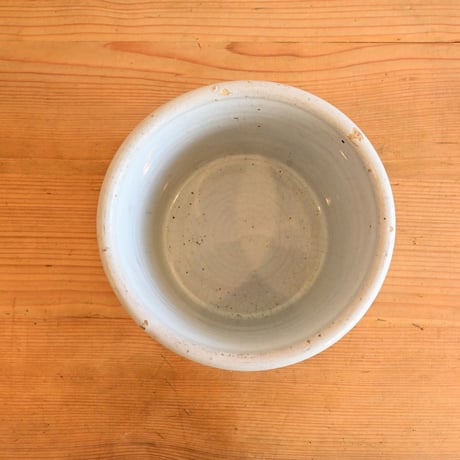 France Antiques Faience Fine Pot / フランス アンティーク 白錫釉のポット φ:13.7cm