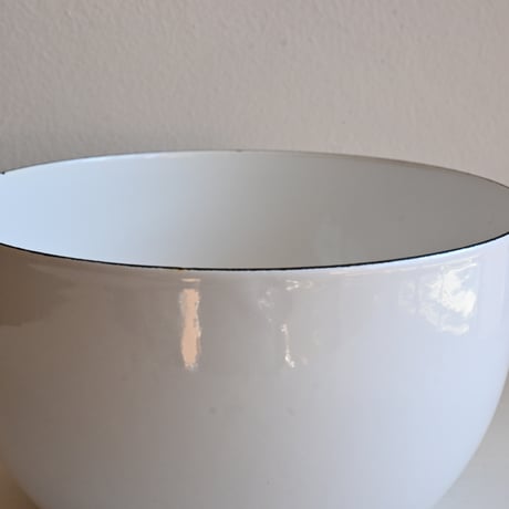 ARABIA FINEL Enamel BOWL by Kaj Franck / フィネル カイフランク  琺瑯ボウル（ホワイト）φ:16.2cm