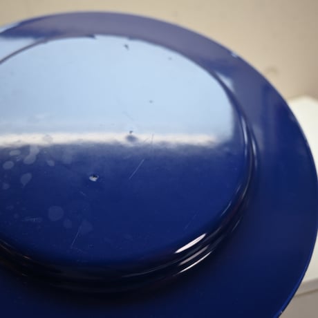 ARABIA FINEL Enamel plate Kaj Franck (BLUE)  / アラビア・フィネル カイフランク 琺瑯プレート（青) C