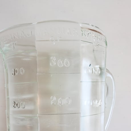 Finland Riihimäen Lasi  Measuring Pitcher / フィンランド リーヒマエンラシ 計量ピッチャー B