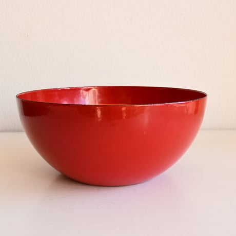 ARABIA FINEL Enamel BOWL by Kaj Franck / フィネル カイフランク  琺瑯ボウル（レッド×オレンジ）φ:16cm