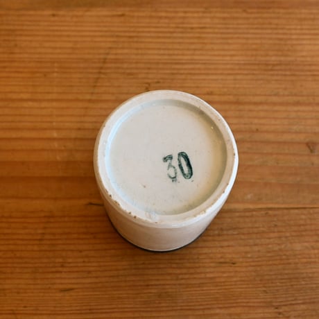 France Antique canister / フランス アンティーク アルミ蓋の白磁キャニスター B