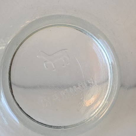 Finland Viili Astia RIIHIMÄKI Glass Bowl / リーヒマキのヨーグルトガラスボウル C