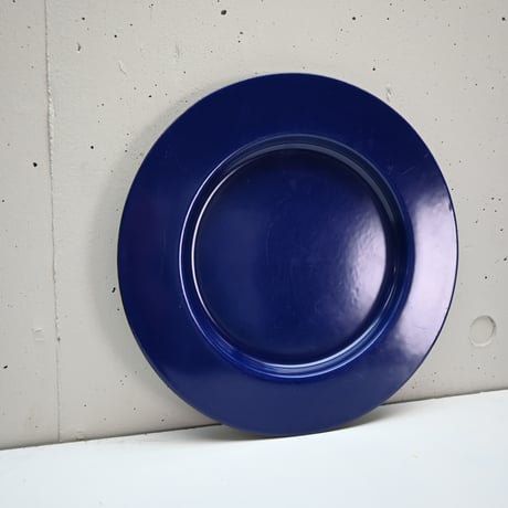 ARABIA FINEL Enamel plate Kaj Franck (BLUE)  / アラビア・フィネル カイフランク 琺瑯プレート（青) B