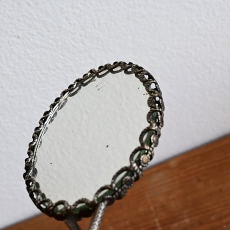 France Antique Hand mirror  / フランス アンティーク ハンドミラー 両面手鏡