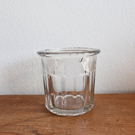France Old Confiture pot / フランス 古い ガラスのコンフィチュールポットB
