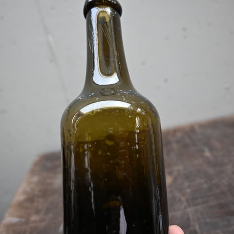FRANCE Old Glass Mini Bottle  / フランス アンティーク 吹きガラスボトル