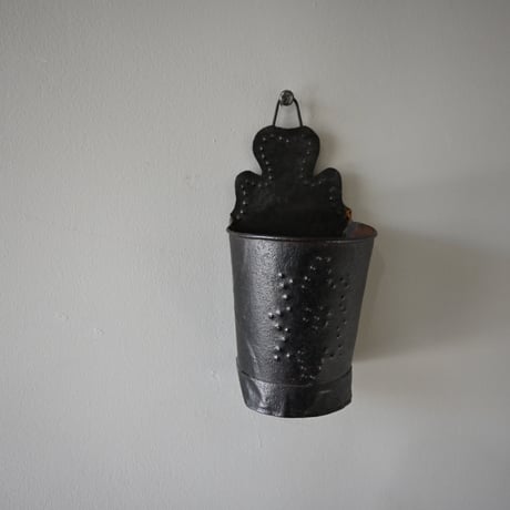 France Tin Planter　/ フランス 古いブリキのプランター A