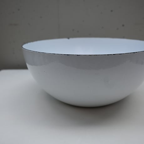 ARABIA FINEL Enamel Kaj Franck (White)  / アラビア・フィネル カイフランク 琺瑯ボウル（ホワイト）B