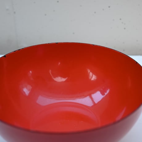 ARABIA FINEL Enamel Kaj Franck (Red)  / アラビア・フィネル カイフランク 琺瑯ボウル（レッド）C