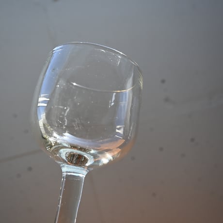 FRANCE Antique Wine Glass  / フランス アンティーク ビストロワイングラス B
