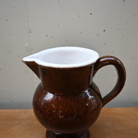 France Antique Cul Noir Pitcher / フランス アンティーク キュノワール ピッチャー（金直しあり）A