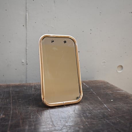 France Metal frame Stand Mirror / フランス 古いメタルフレームのスタンドミラー