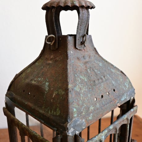 France Antiques Tin Lantern / アンティーク 教会のランタン