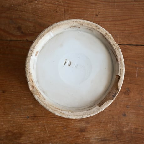 France Antique Lunéville Pot / フランス リュネヴィル窯 コンフィチュールポット