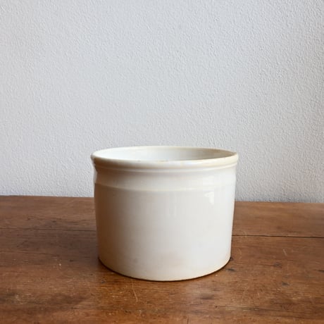 France Antique GIEN Pot / フランス ジアン窯 ポット