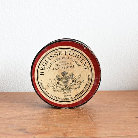 France Antique Round Paper Box  / フランス アンティーク 丸い紙の箱