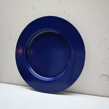 ARABIA FINEL Enamel plate Kaj Franck (BLUE)  / アラビア・フィネル カイフランク 琺瑯プレート（青) B