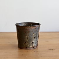 France Old Tin Cheese mold  / フランス 古いブリキの穴あき容器
