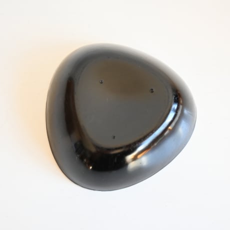 Sweden Enamel Triangle Bowl / フィンランド ERKERデザインの三角ホーローボウル ブラック