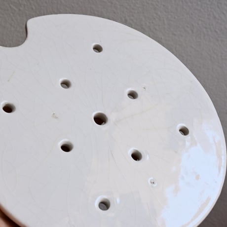 France Old Draining Plate  / フランス パックマン型 古い水切りプレート