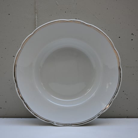 OLD ARABIA Soup plate / オールドアラビア  花リムの金彩スーププレート