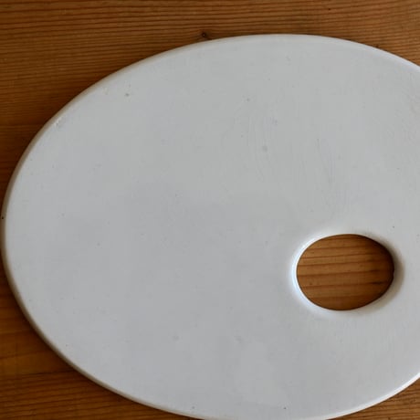 France Antique Creil et Montereau Palette / フランス クレイユモントロー 白磁パレット