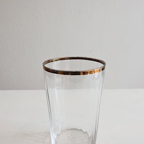 France Antique Gold rim glass / フランス アンティーク 金縁のグラス