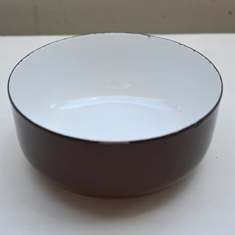 ARABIA FINEL Enamel BOWL (Brown)  / アラビア・フィネル  琺瑯ボウル（ブラウン）B