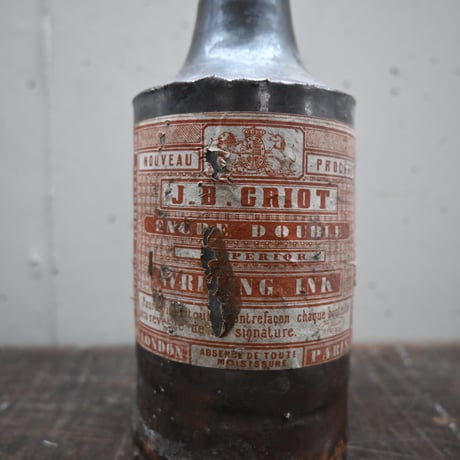 FRANCE OLD INK Bottle J.B.GRIOT / フランス アンティーク インクボトル