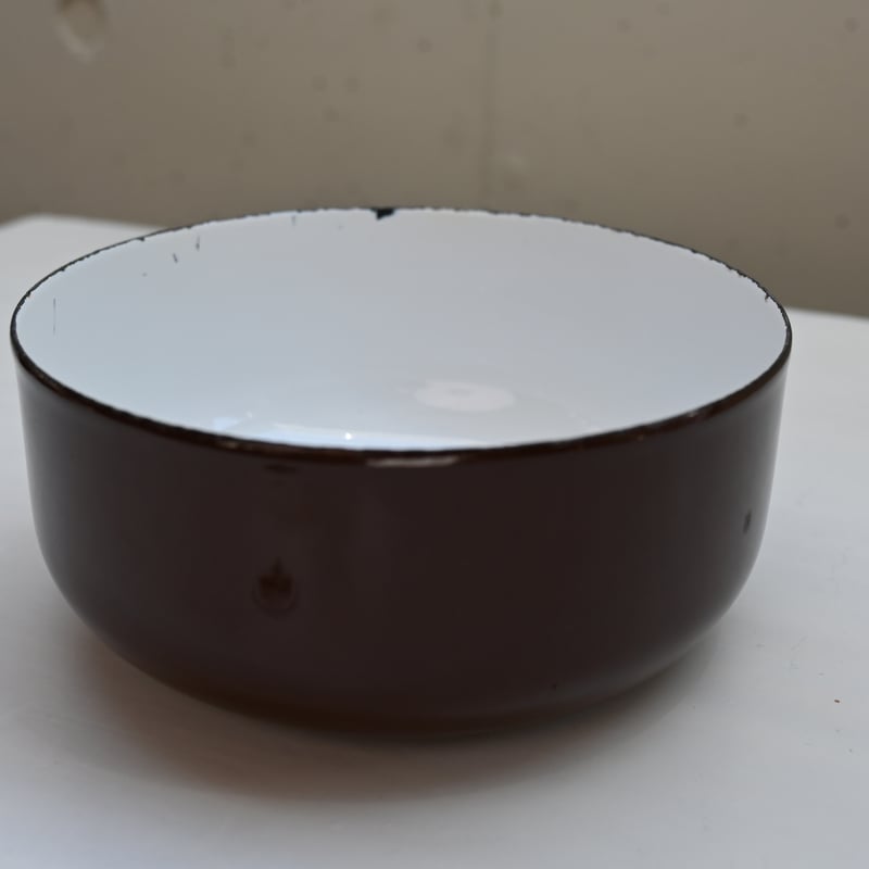 ARABIA FINEL Enamel BOWL (Brown) / アラビア・フィネル
