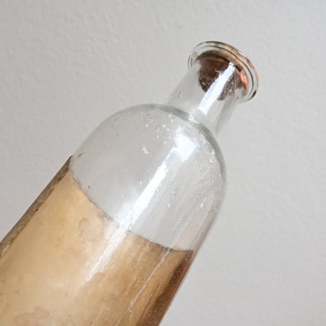 France Antique Pharmacy Glass Bottle  / フランス アンティーク ファーマシーガラスボトル  B