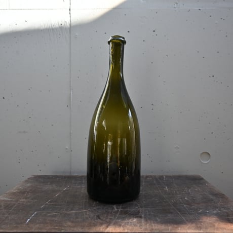 FRANCE Old Glass Wine Bottle  / フランス アンティーク 吹きワインボトル