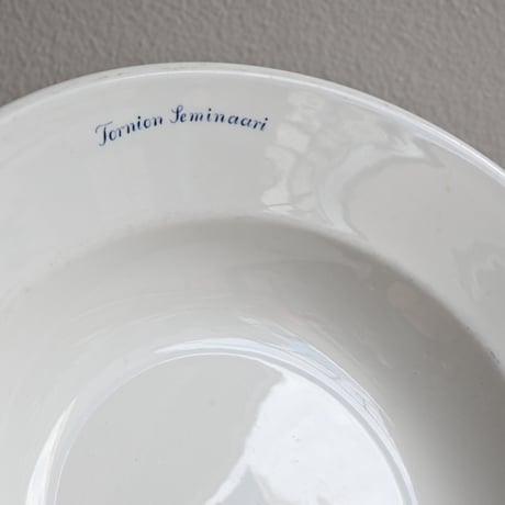 Finland ARABIA   / アラビア 青文字スーププレート φ:24cm A