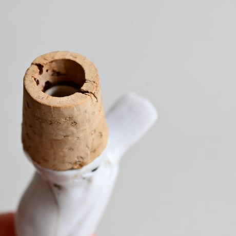 フランス 陶器の鳥型ボトルストッパー E