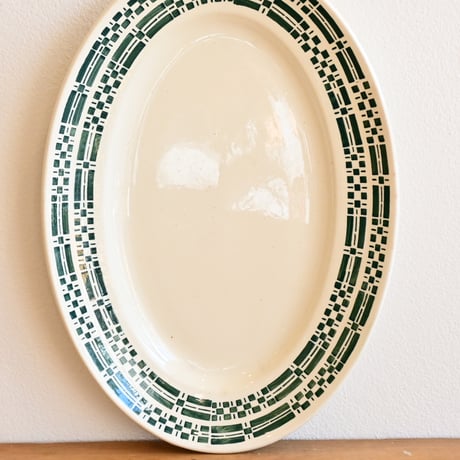 France K&G Luneville Oval Plate / フランス リュネヴィル窯のオーバルプレート