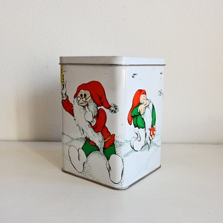Finland Christmas cookie Tin box / フィンランド サンタクロースのブリキボックス