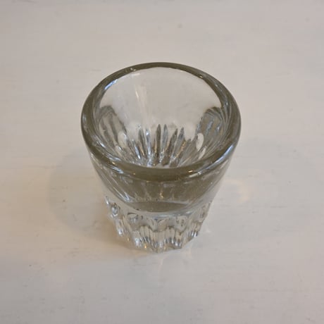 France Antique Shot Glass / フランス アンティーク トロンプルイユのショットグラス H:7cm