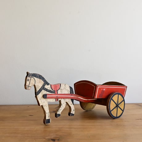 Finland Toy Horse Carriage / フィンランド 馬車のおもちゃ