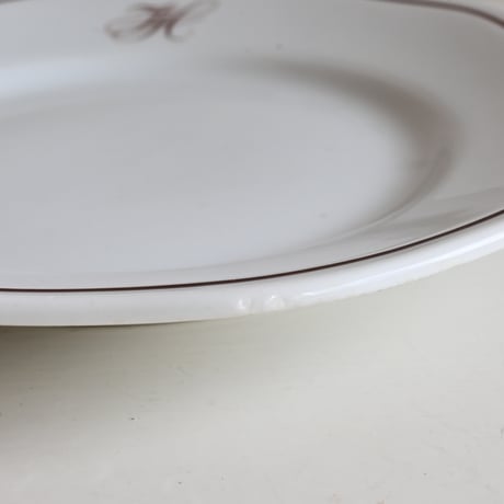Finland OLD ARABIA  / オールドアラビア 茶文字プレート  φ:20.5cm  A